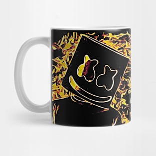 Marshmello in The Yellow Flames Mug